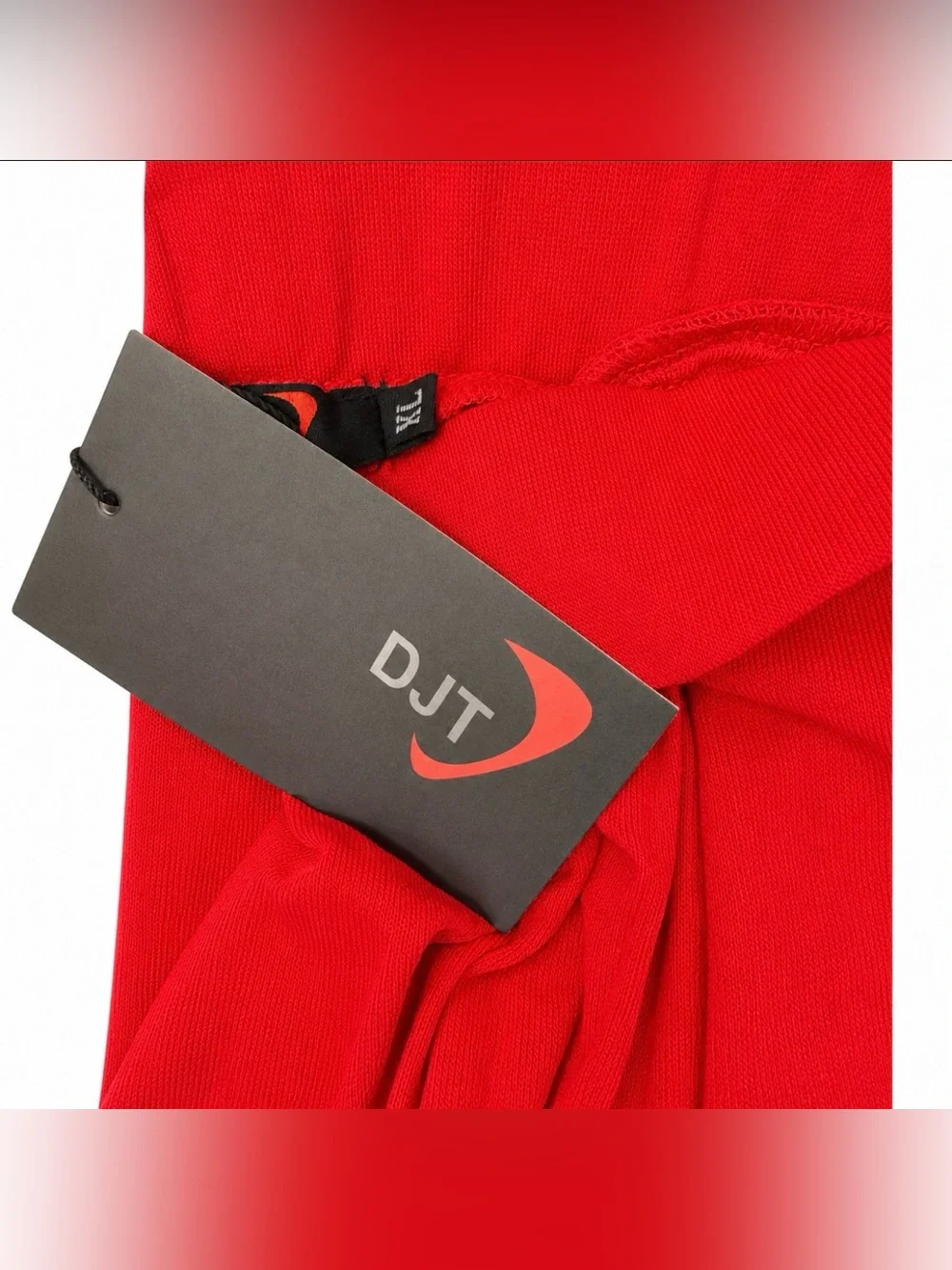 DJT Red Strapless Blouson Tube Top | Size XL - Picture 3 of 4